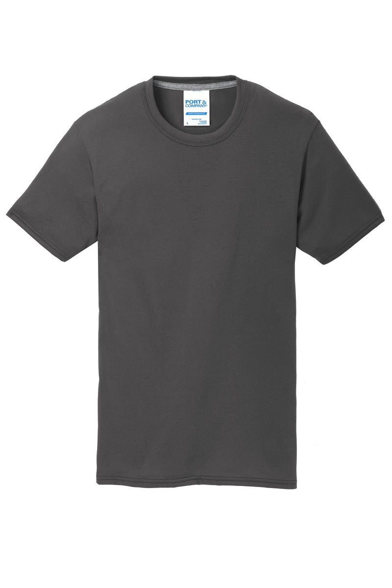 Port & Co Youth Performance Blend Tee - Charcoal