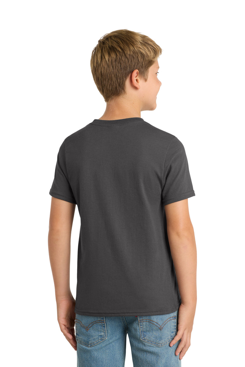 Port & Co Youth Performance Blend Tee - Charcoal