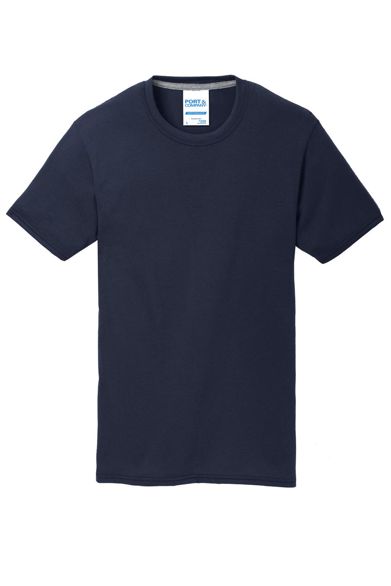 Port & Co Youth Performance Blend Tee - Deep Navy