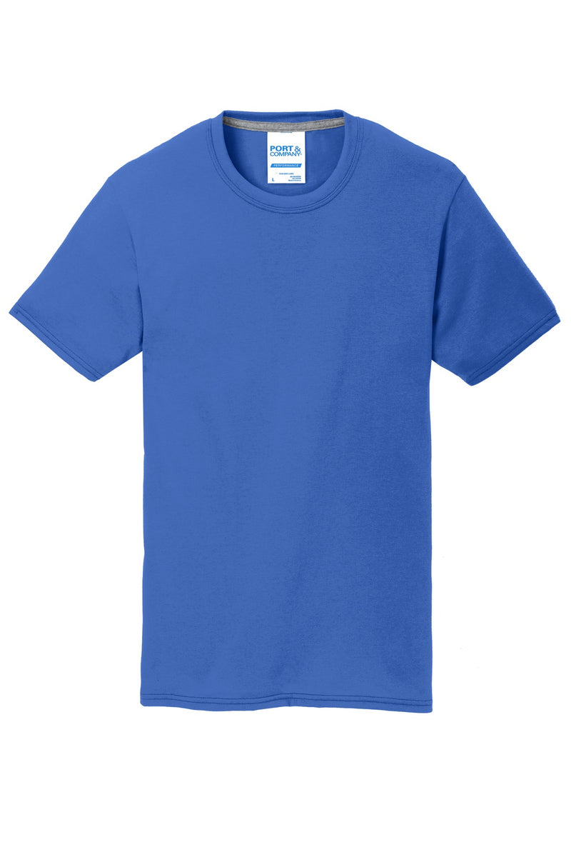 Port & Co Youth Performance Blend Tee - True Royal