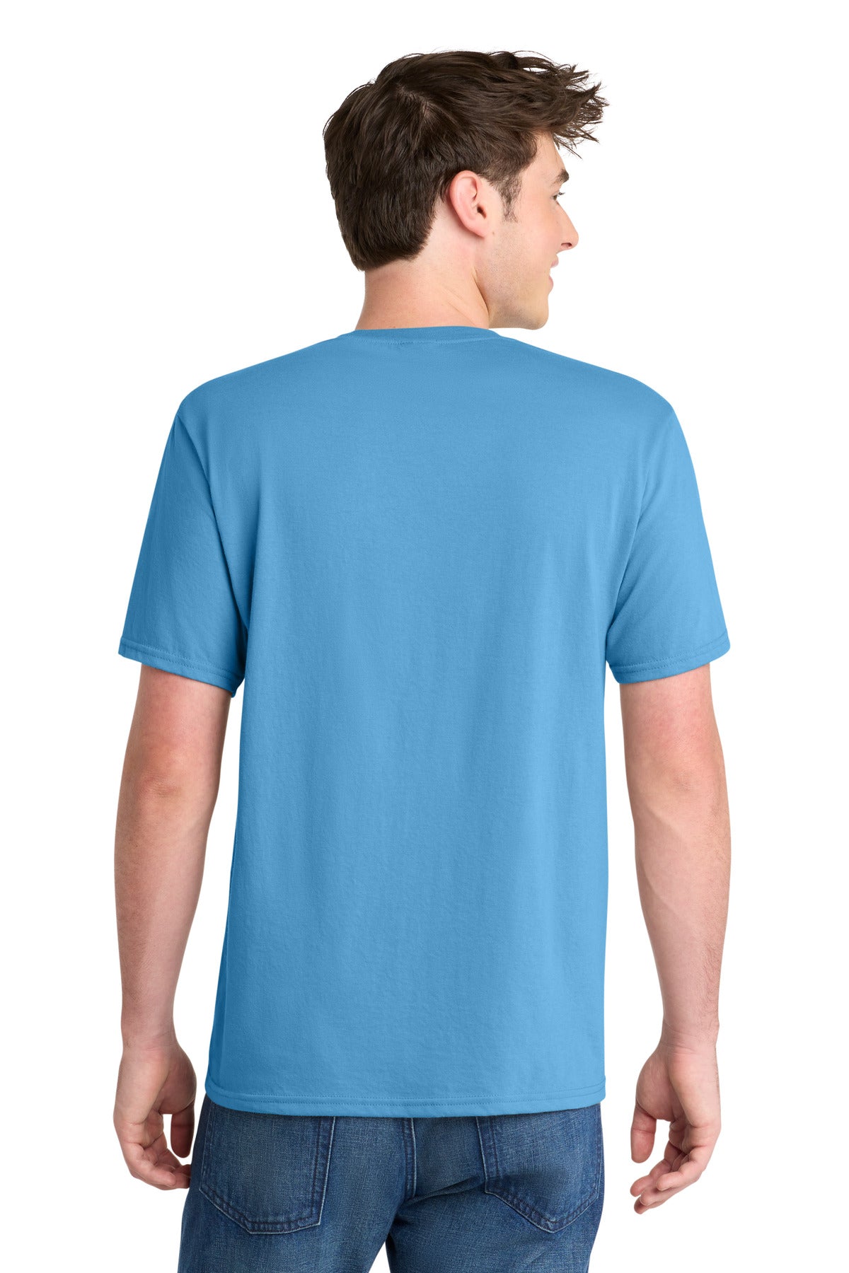 Port & Co Performance Blend Tee - Aquatic Blue