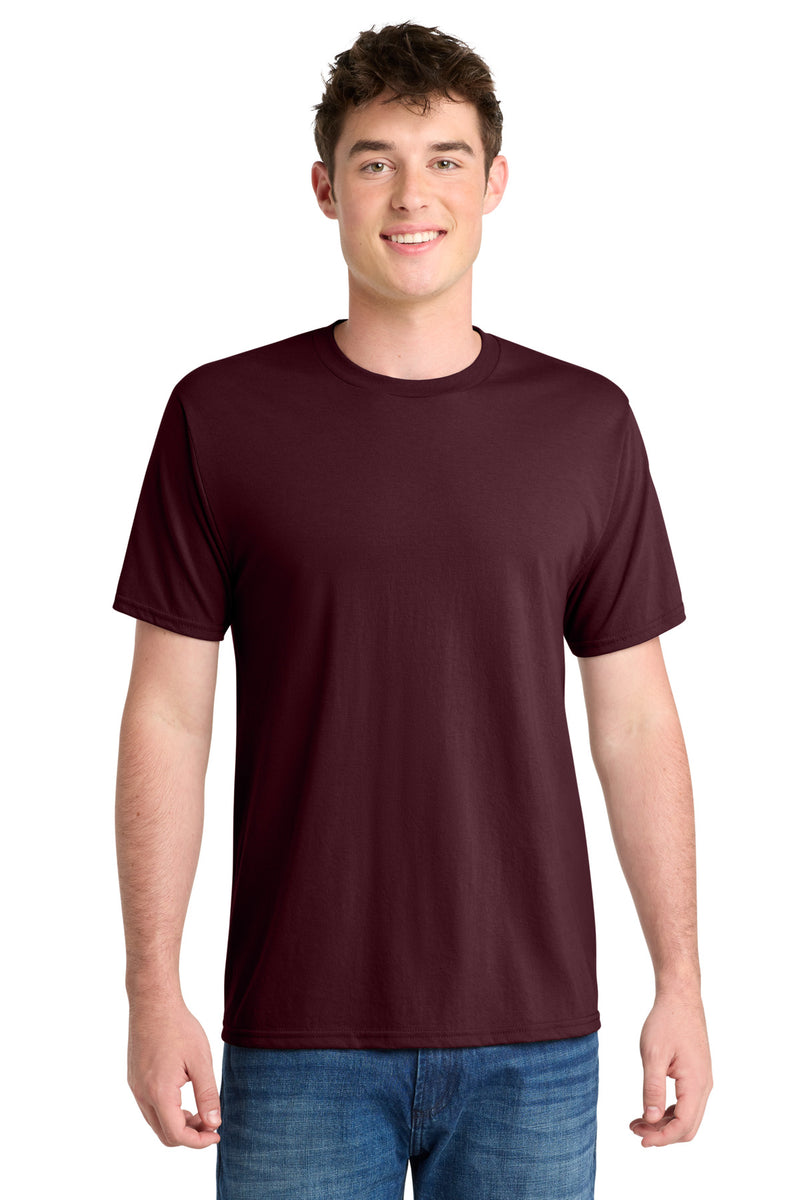 Port & Co Performance Blend Tee - Athletic Maroon