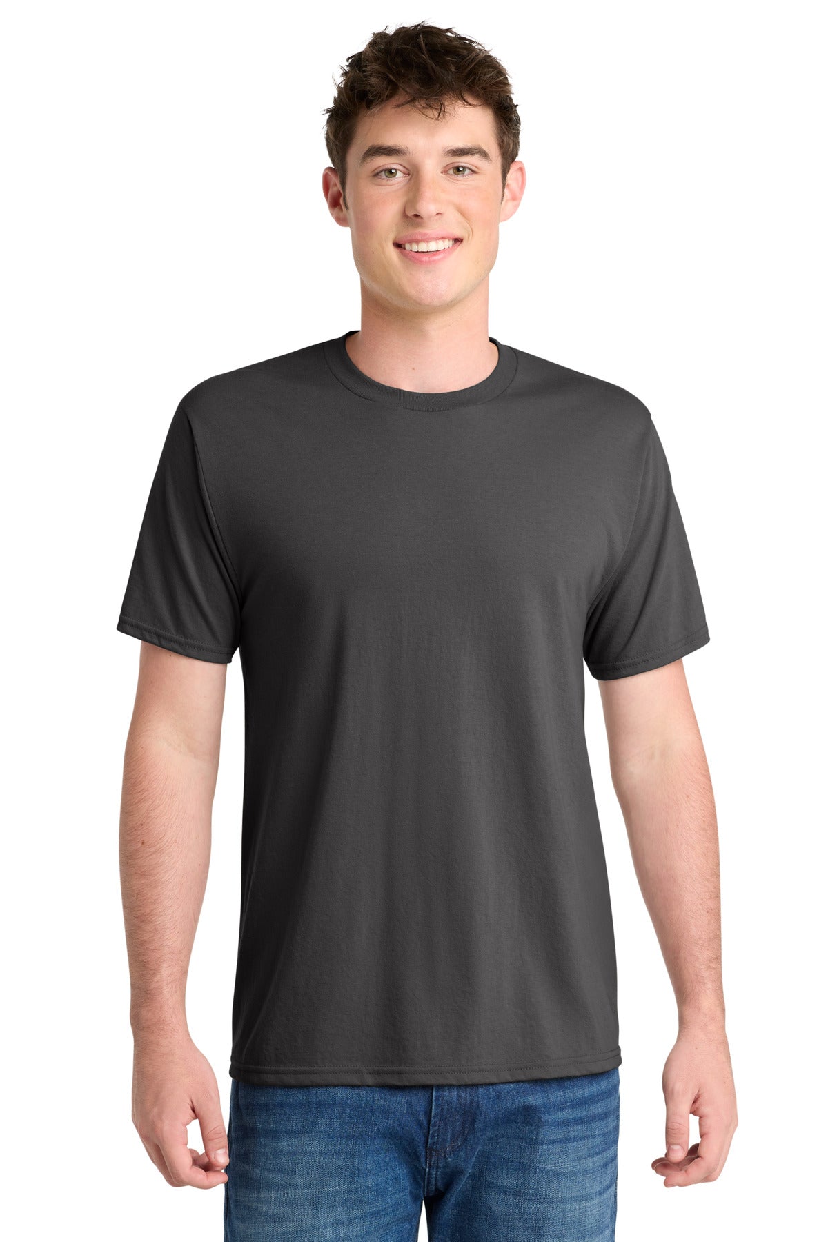 Port & Co Performance Blend Tee - Charcoal
