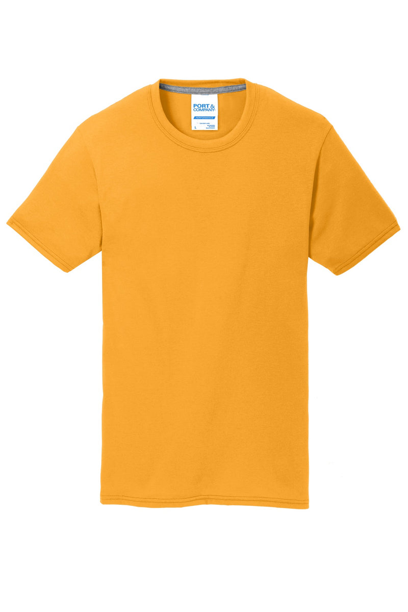 Port & Co Performance Blend Tee - Gold