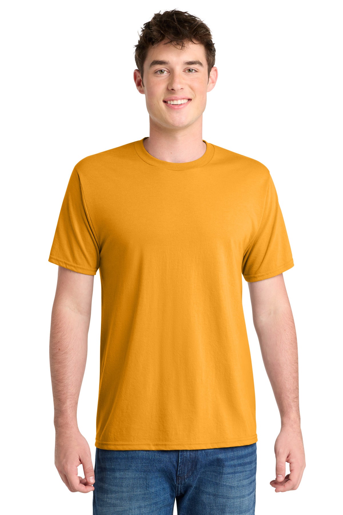 Port & Co Performance Blend Tee - Gold