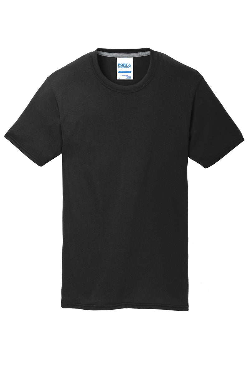 Port & Co Performance Blend Tee - Jet Black