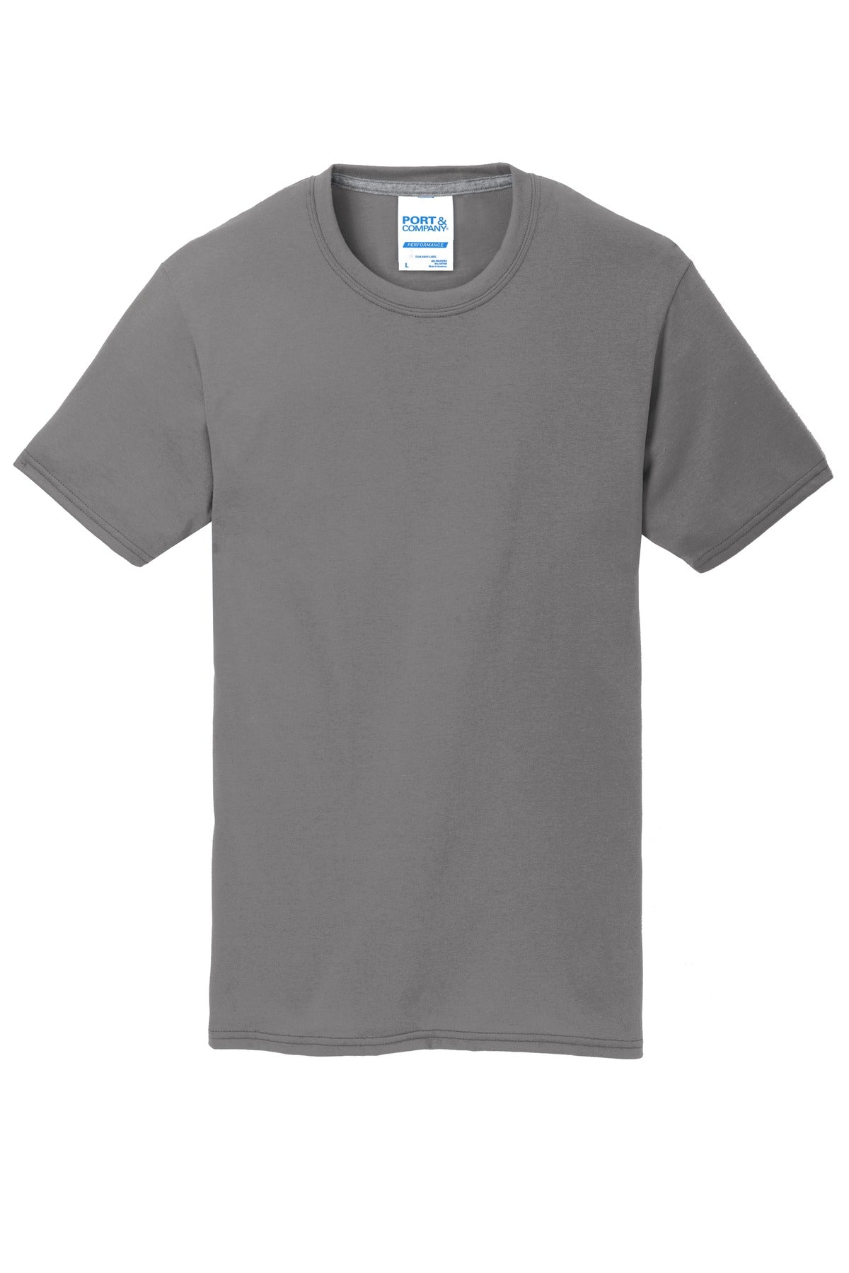 Port & Co Performance Blend Tee - Medium Grey