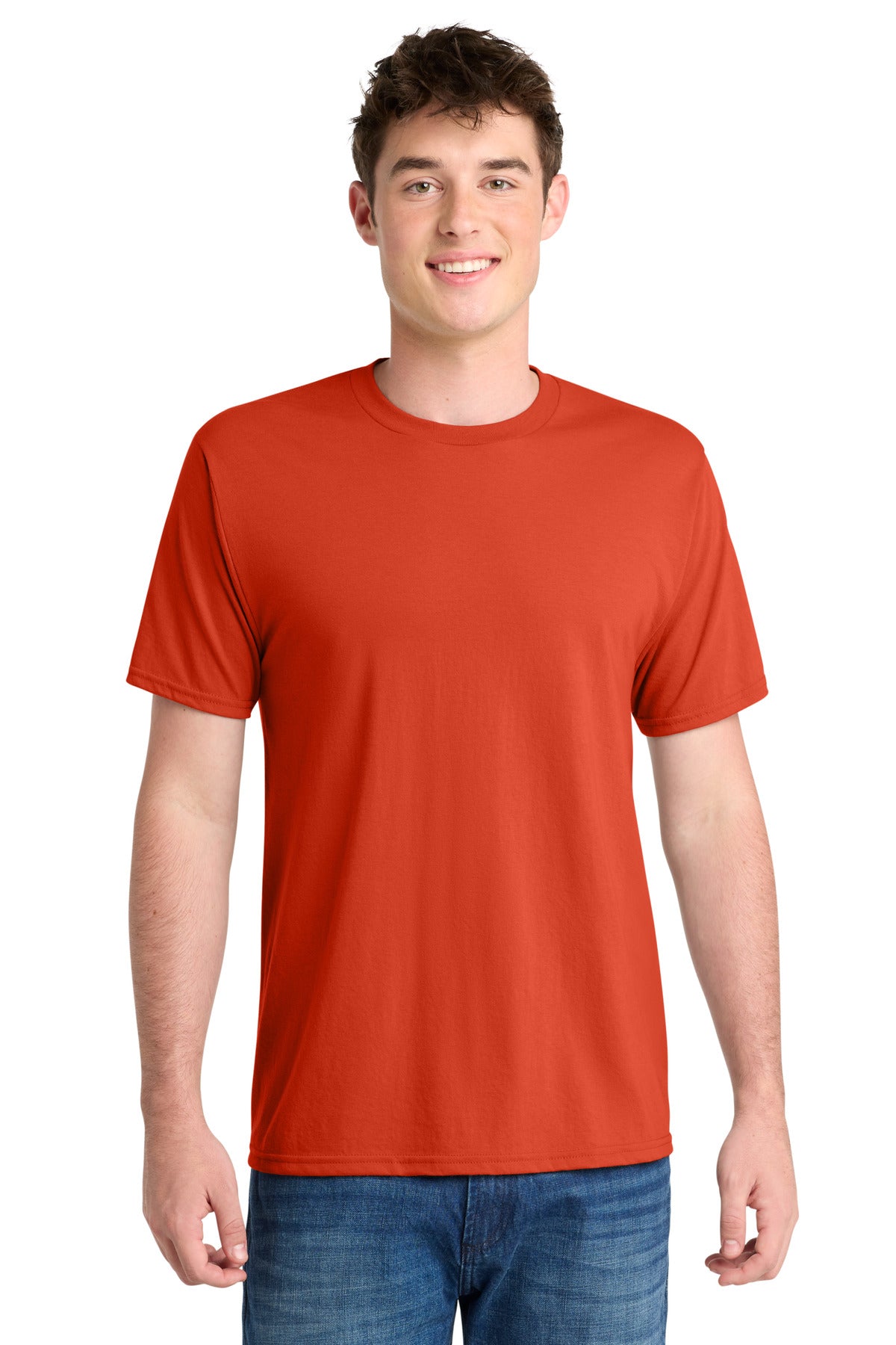 Port & Co Performance Blend Tee - Orange