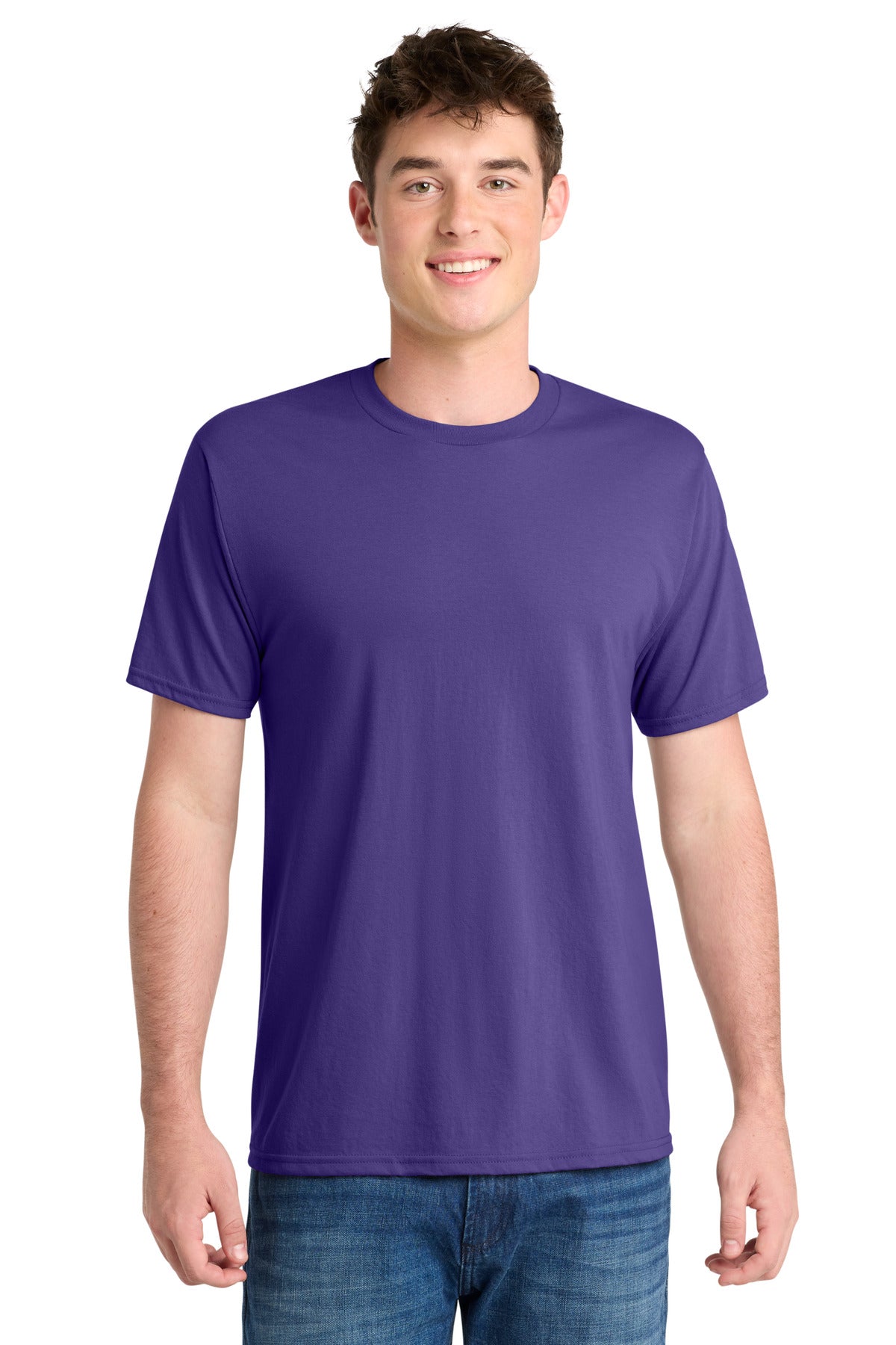 Port & Co Performance Blend Tee - Purple