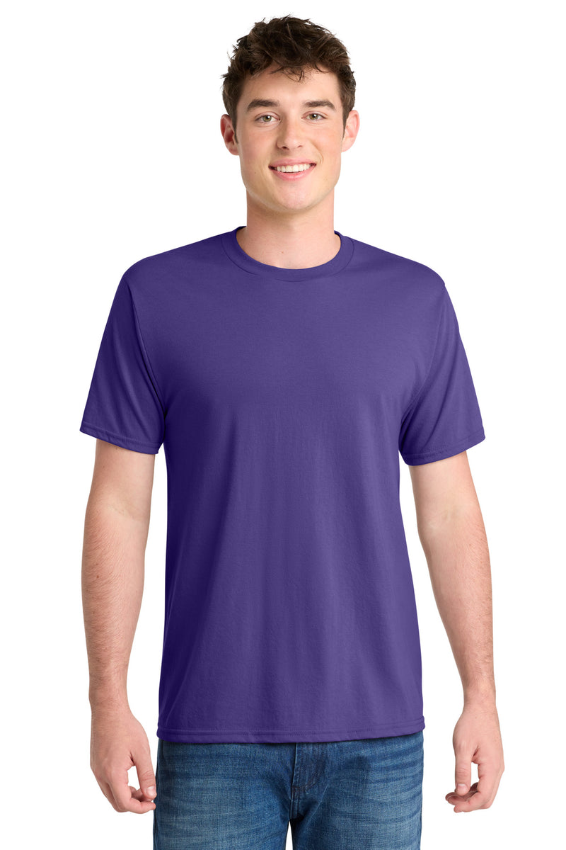 Port & Co Performance Blend Tee - Purple