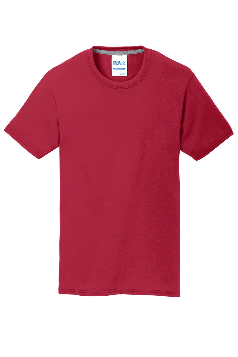 Port & Co Performance Blend Tee - Red