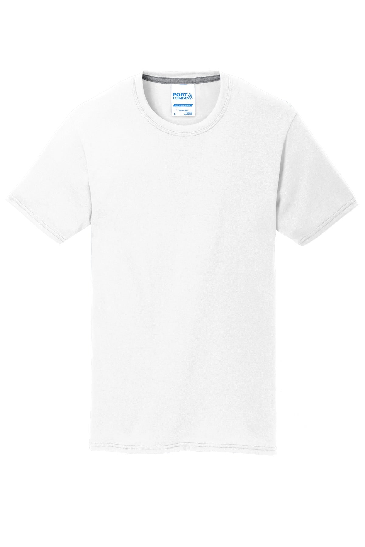 Port & Co Performance Blend Tee - White