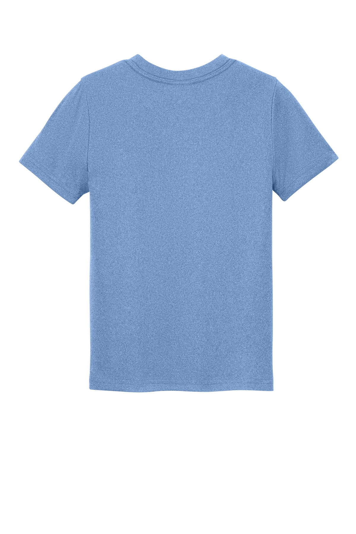Port & Co Youth Heather Performance Tee - Carolina Blue Heather