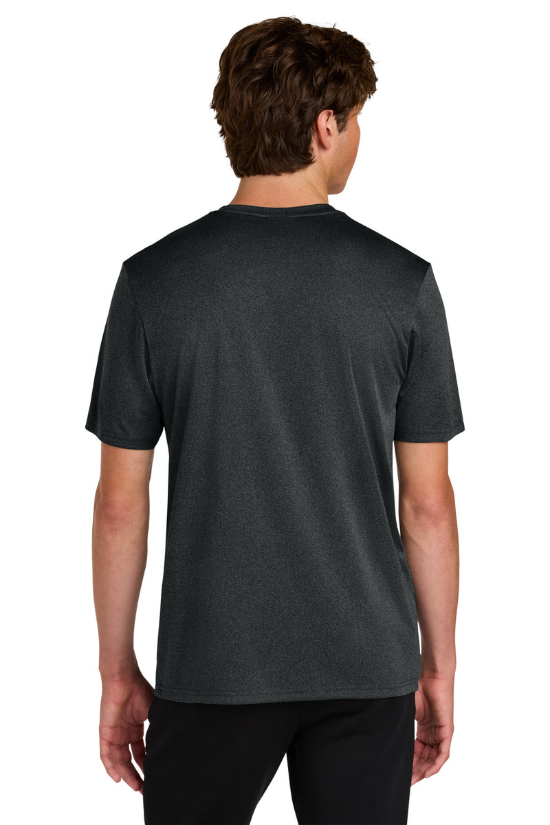 Port & Co Heather Performance Tee - Black Heather
