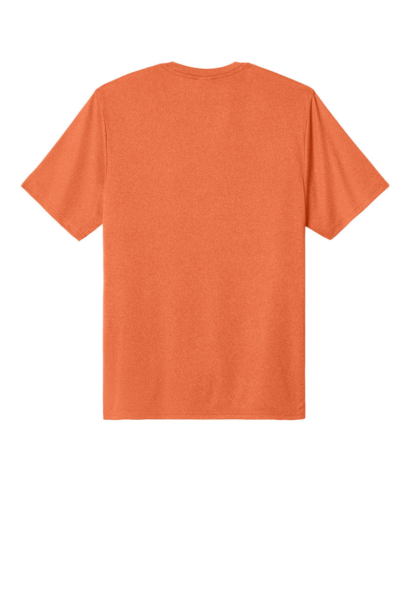 Port & Co Heather Performance Tee - Deep Orange Heather