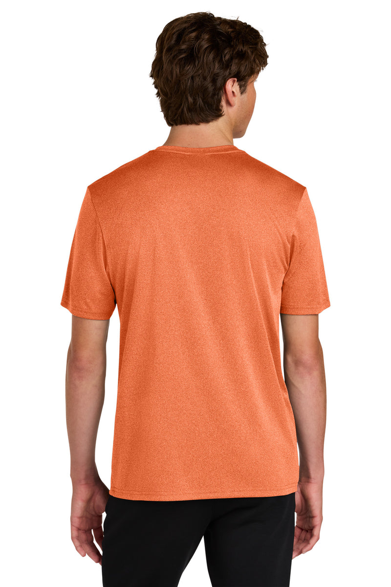 Port & Co Heather Performance Tee - Deep Orange Heather