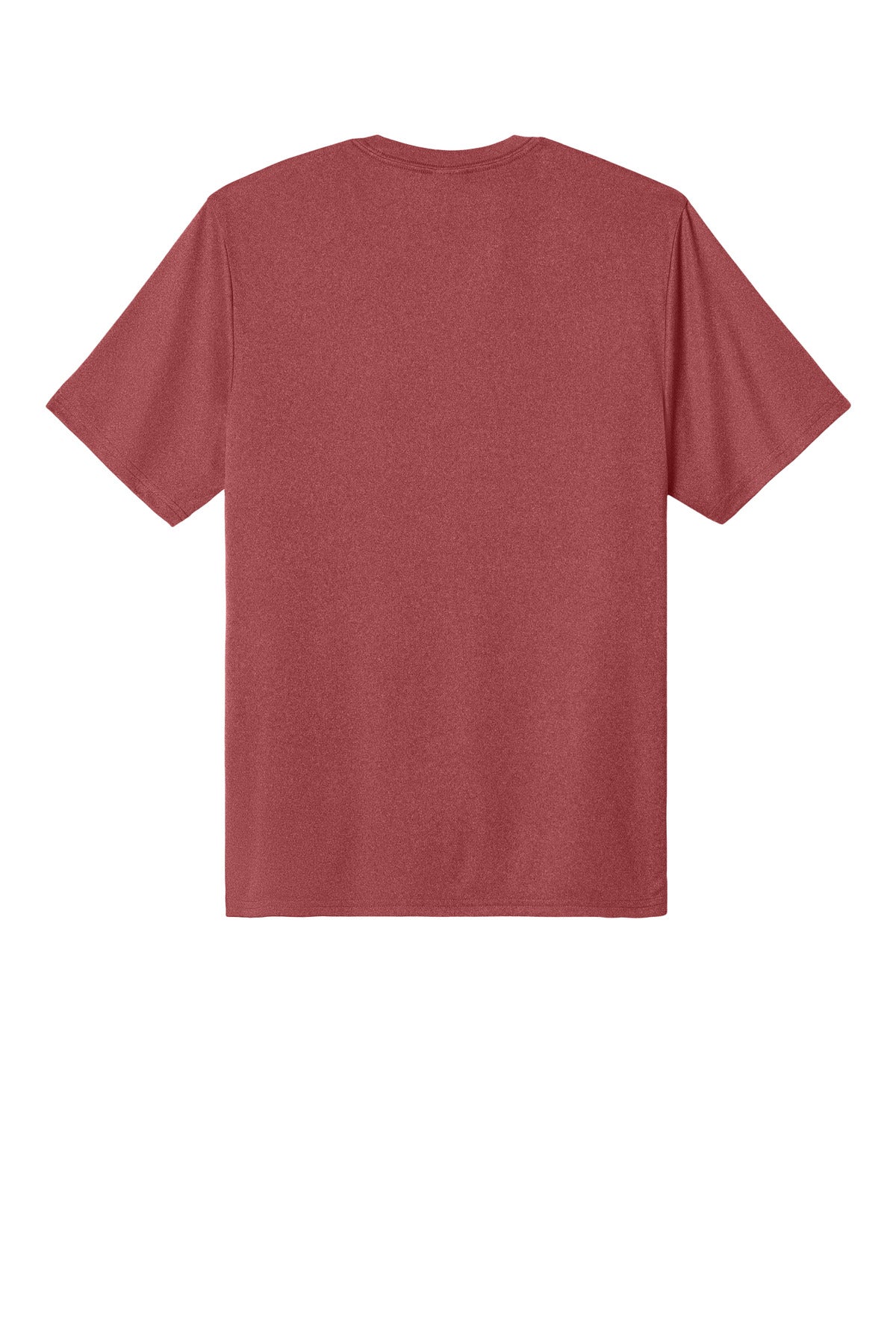 Port & Co Heather Performance Tee - Deep Red Heather