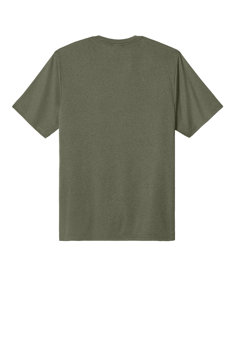 Port & Co Heather Performance Tee - Olive Drab Green Heather