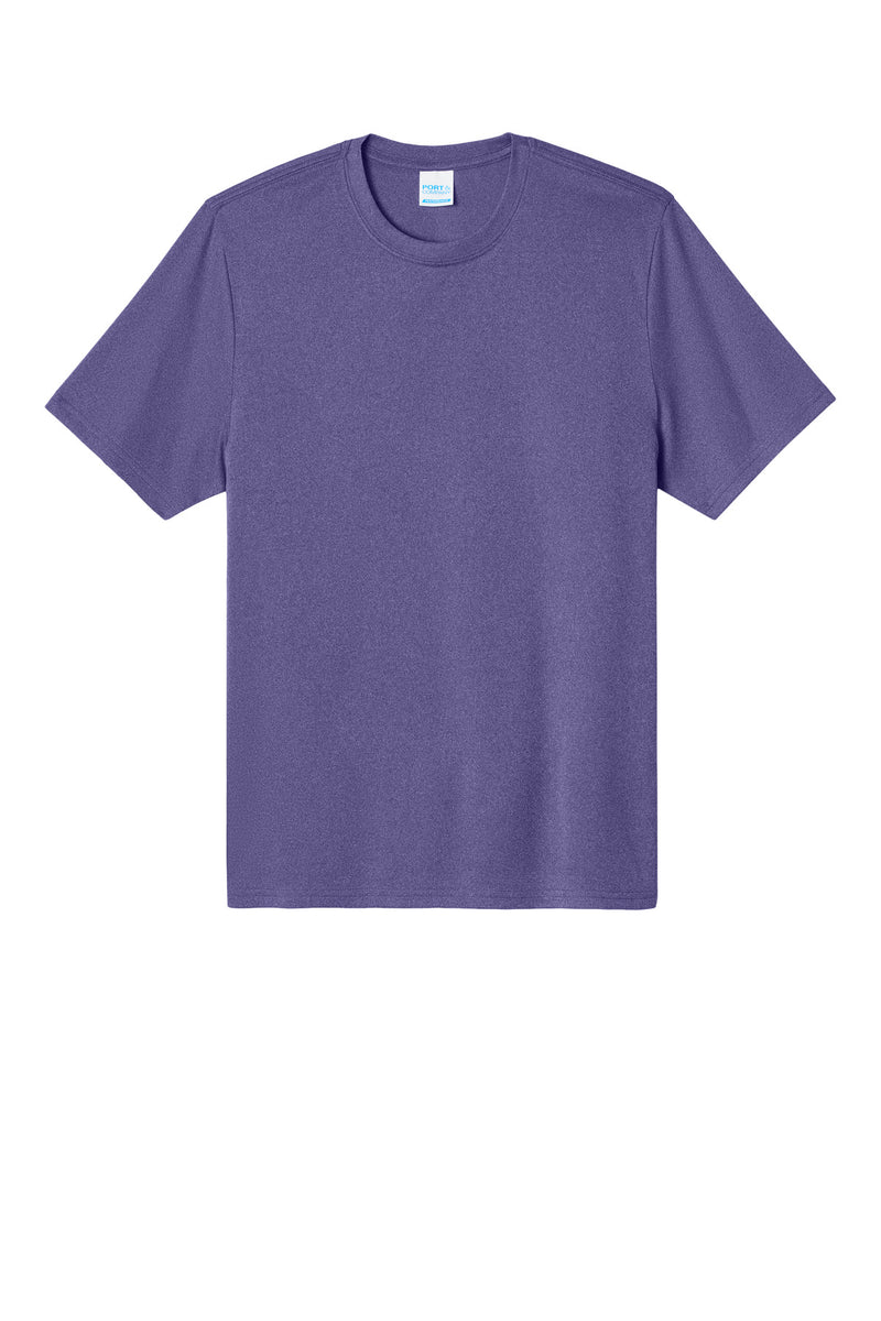 Port & Co Heather Performance Tee - Team Purple Heather