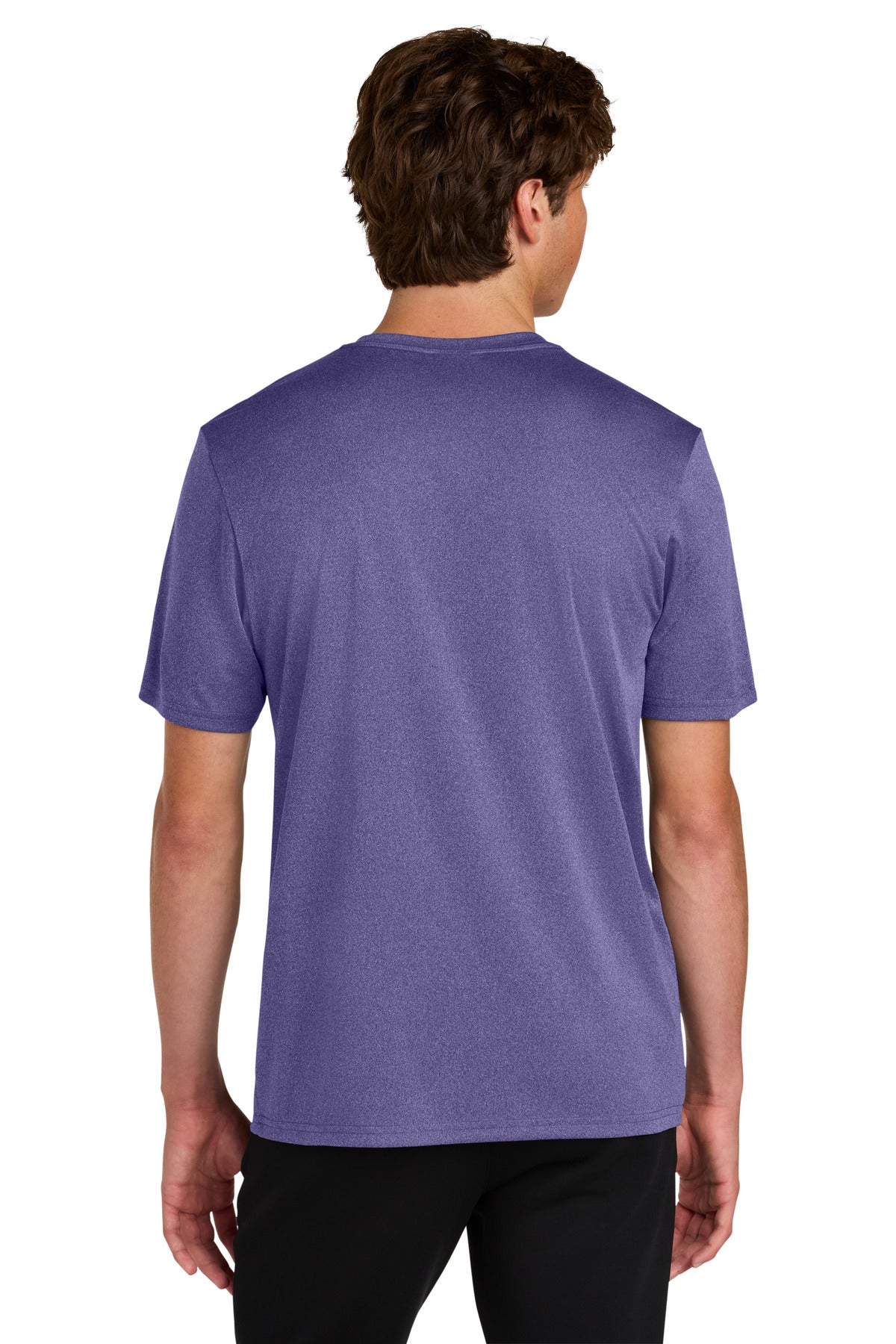 Port & Co Heather Performance Tee - Team Purple Heather