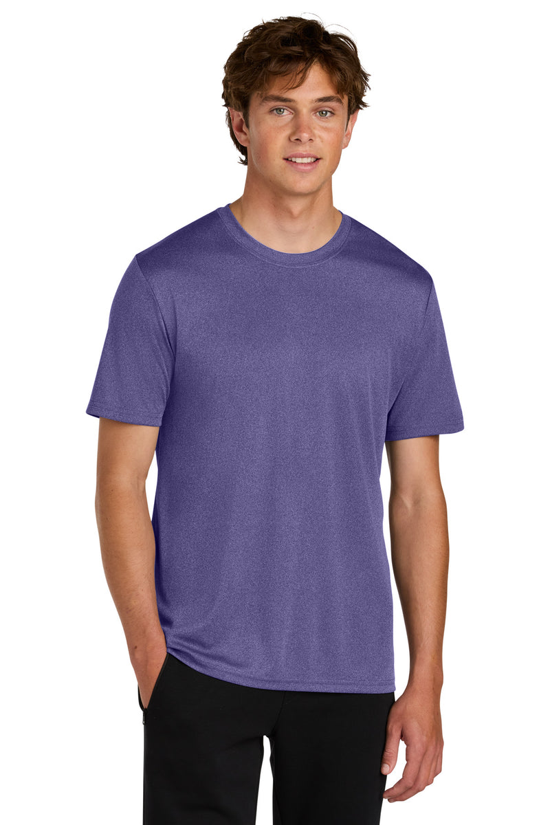 Port & Co Heather Performance Tee - Team Purple Heather