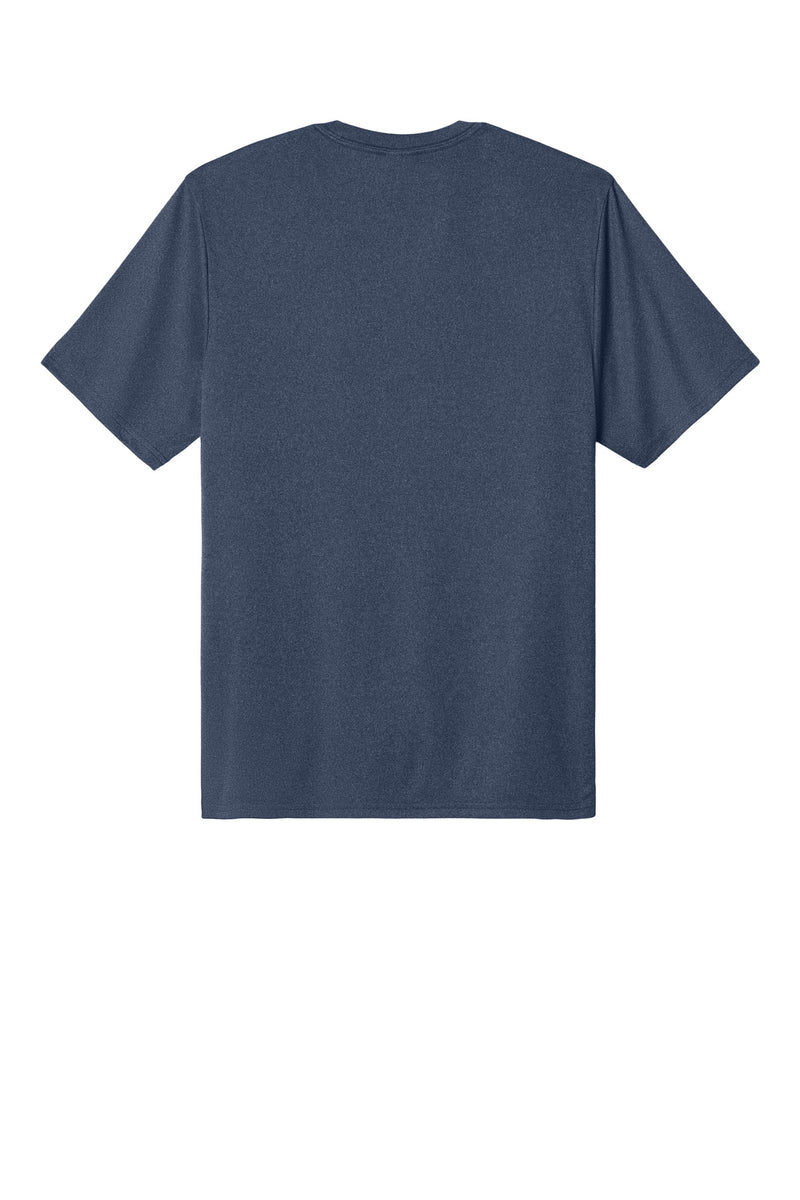 Port & Co Heather Performance Tee - True Navy Heather