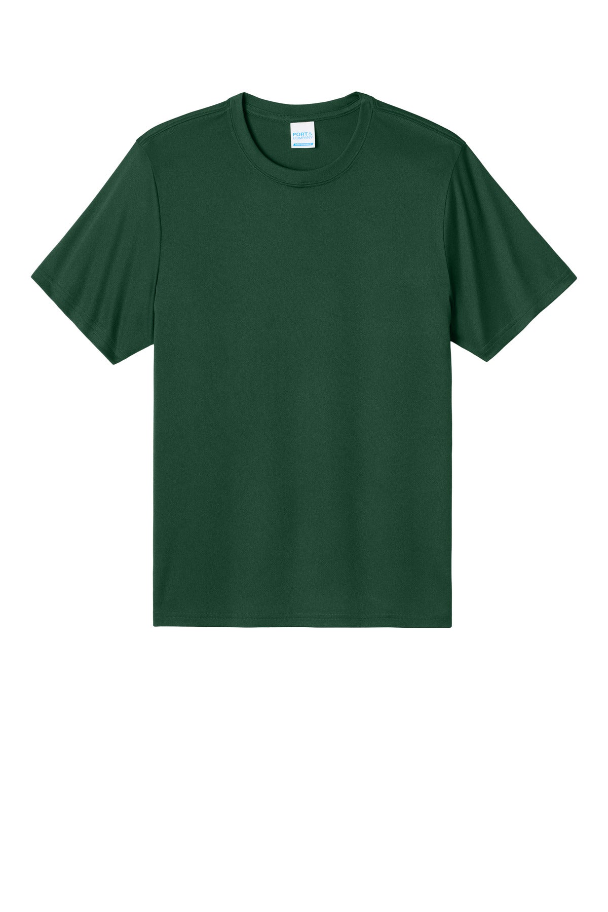Port & Co Heather Performance Tee - Vintage Forest Green