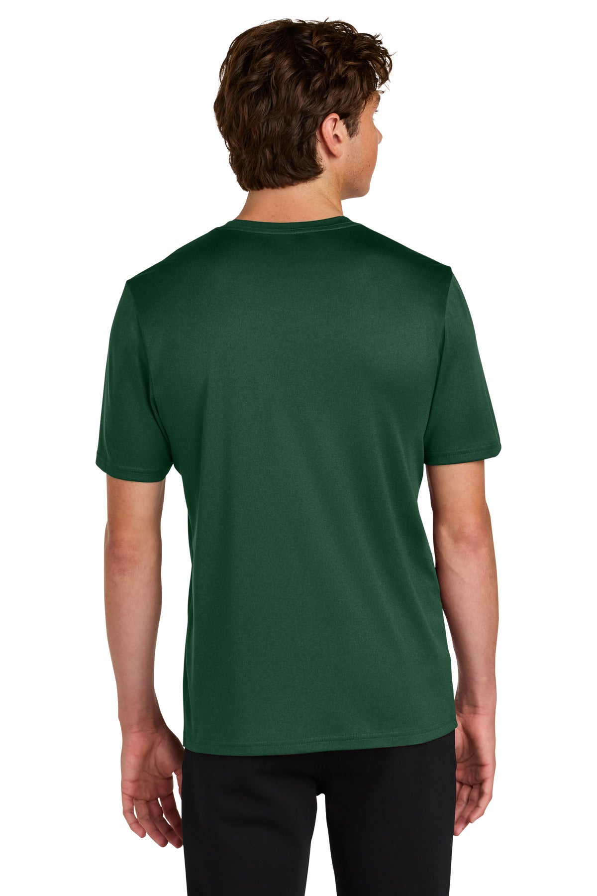 Port & Co Heather Performance Tee - Vintage Forest Green