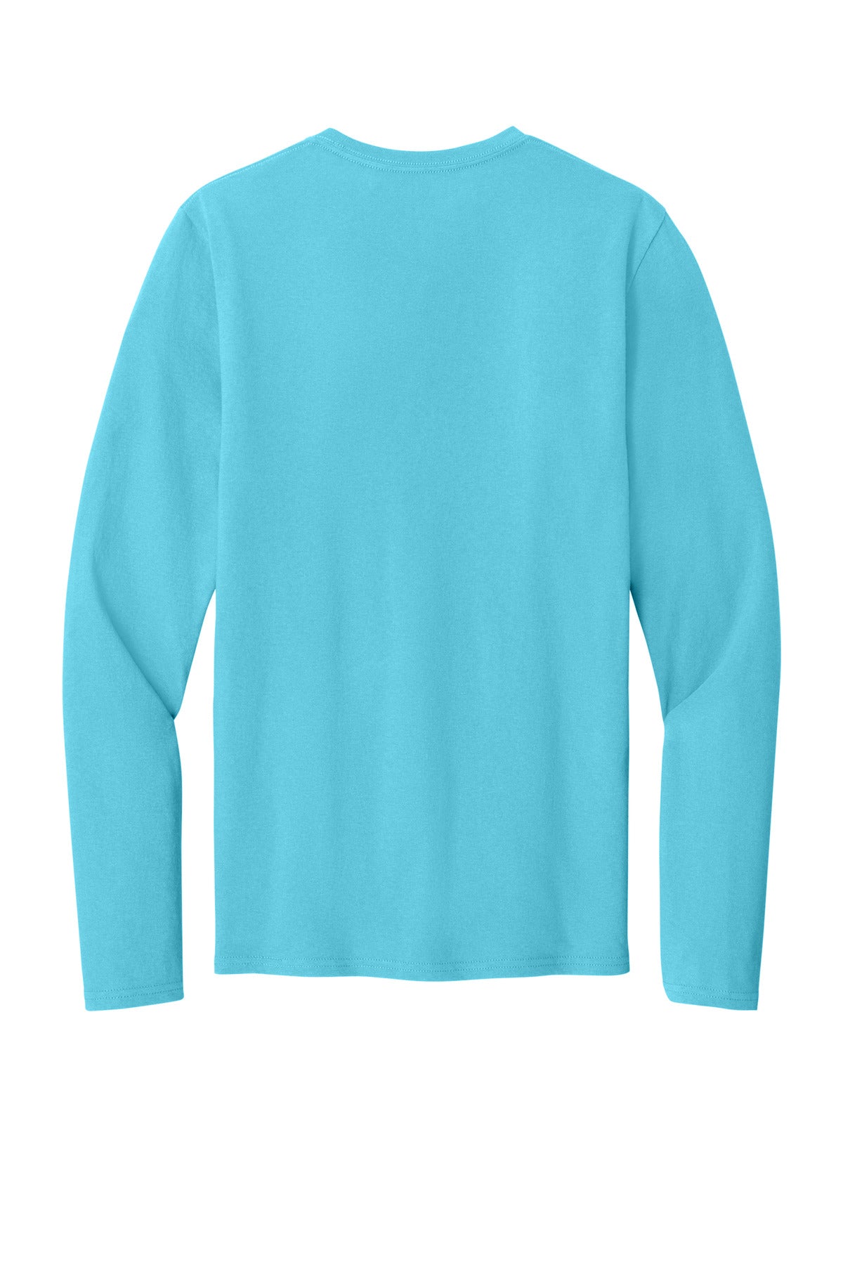 Port & Co Easy Cotton Long Sleeve Tee - Aquatic Blue