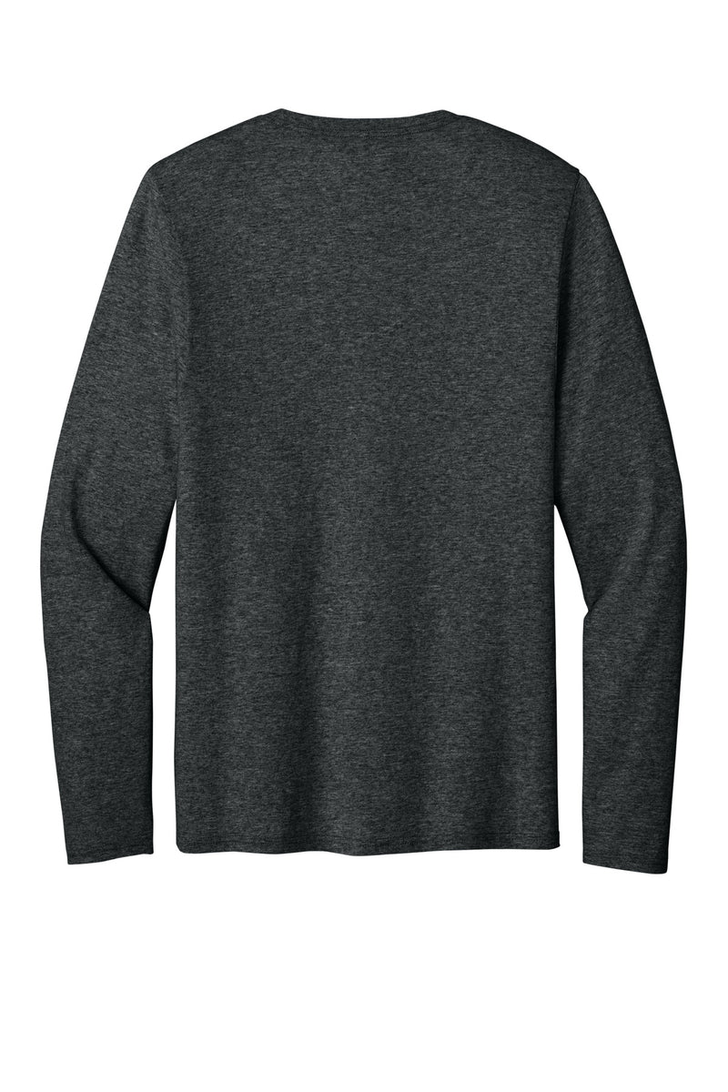 Port & Co Easy Cotton Long Sleeve Tee - Black Heather