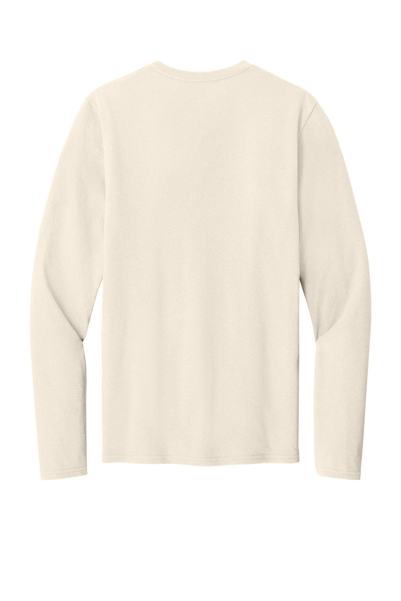 Port & Co Easy Cotton Long Sleeve Tee - Natural
