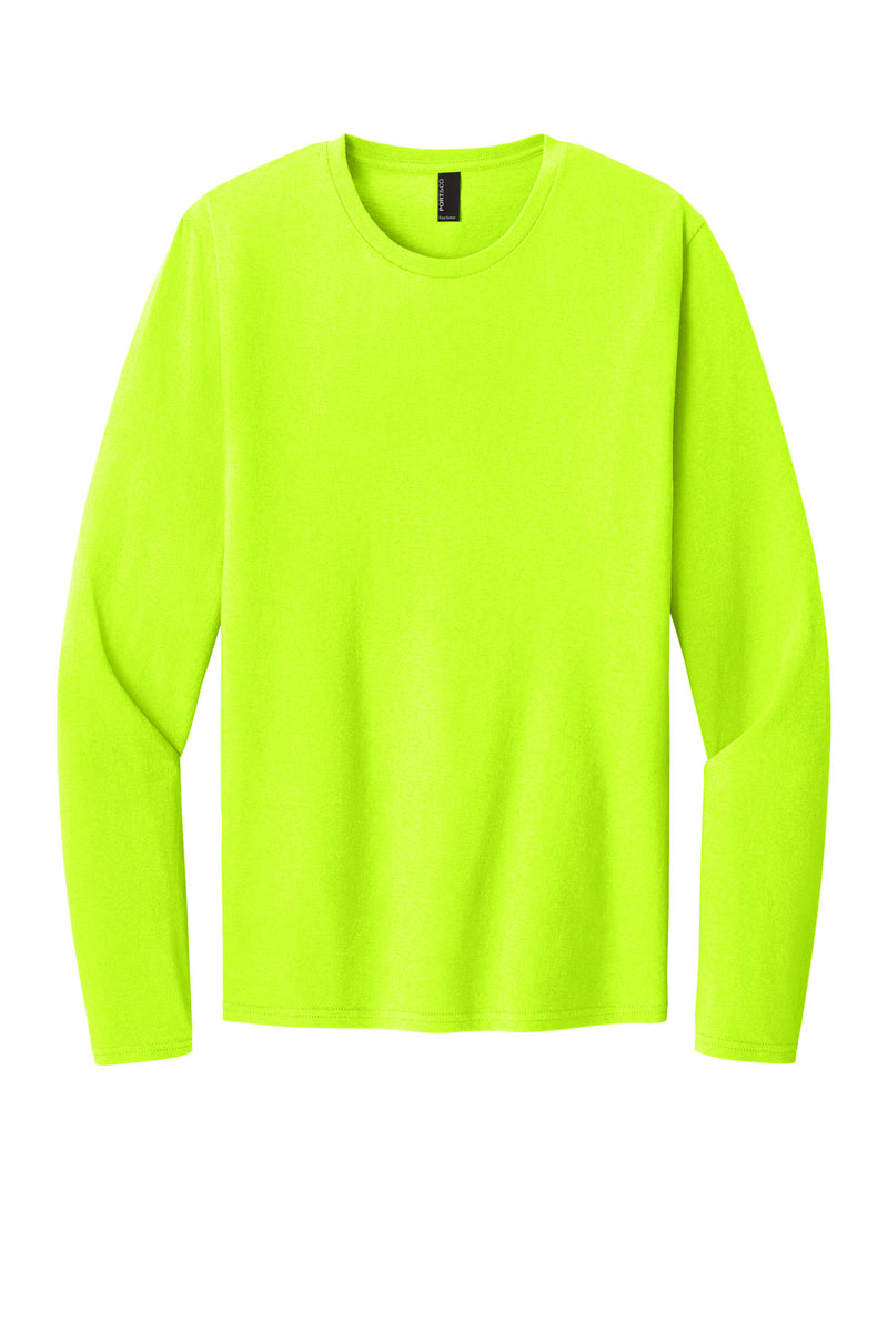 Port & Co Easy Cotton Long Sleeve Tee - S. Green