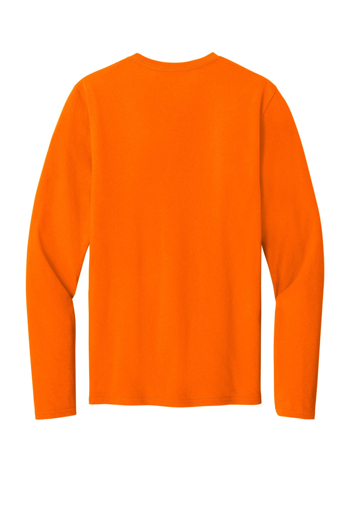 Port & Co Easy Cotton Long Sleeve Tee - S. Orange
