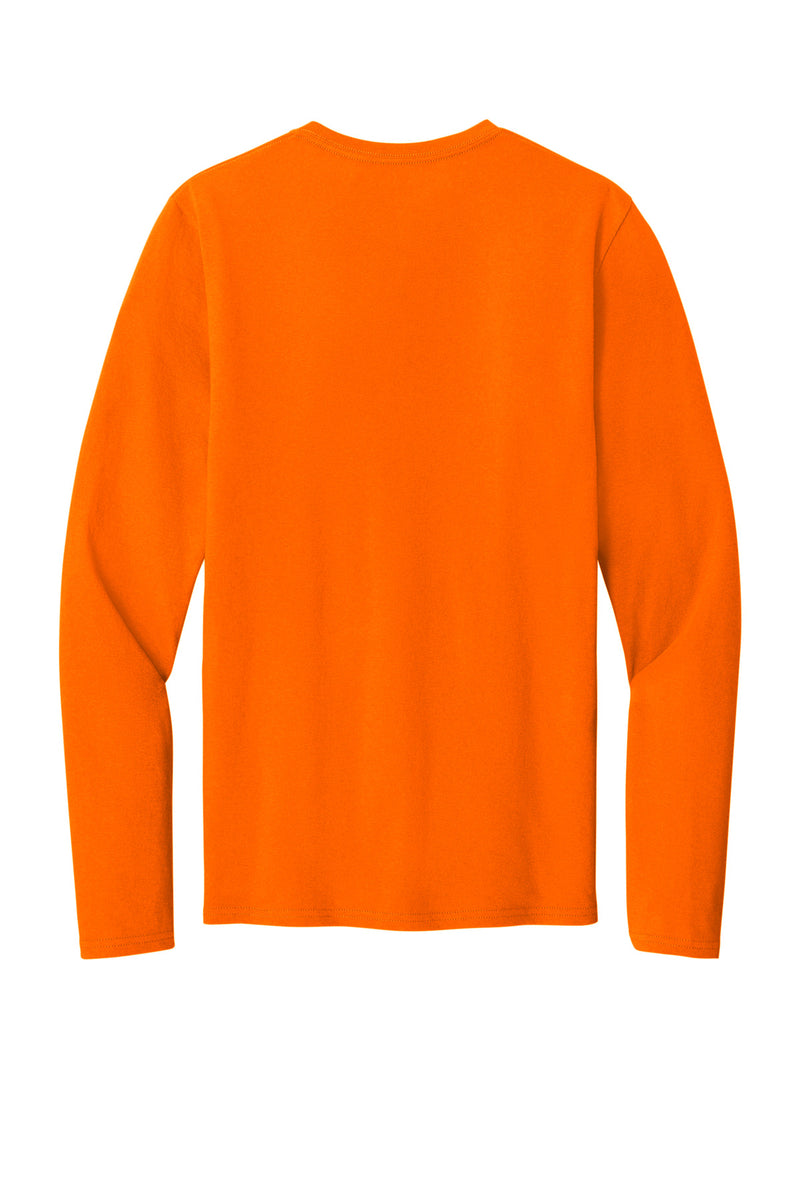 Port & Co Easy Cotton Long Sleeve Tee - S. Orange