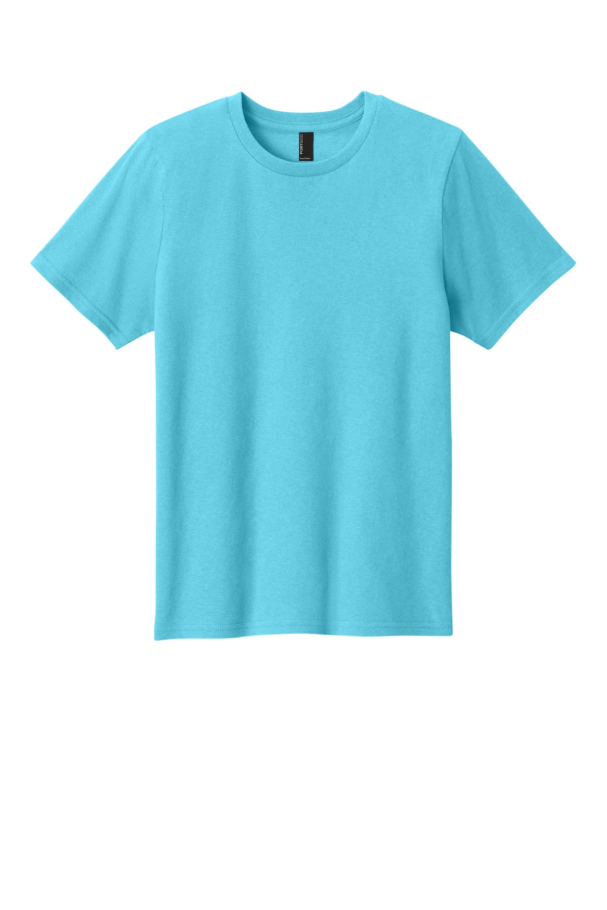 Port & Co Youth Easy Cotton Tee - Aquatic Blue
