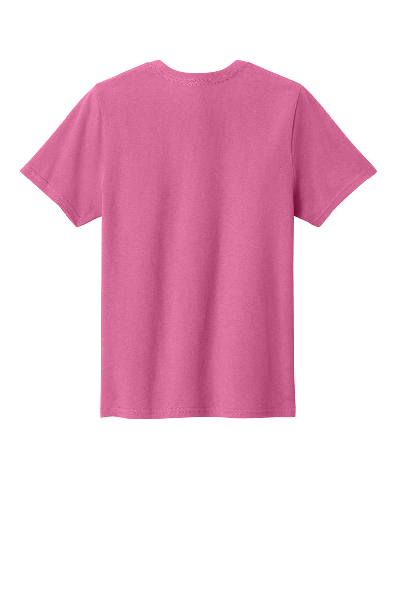 Port & Co Youth Easy Cotton Tee - Awareness Pink