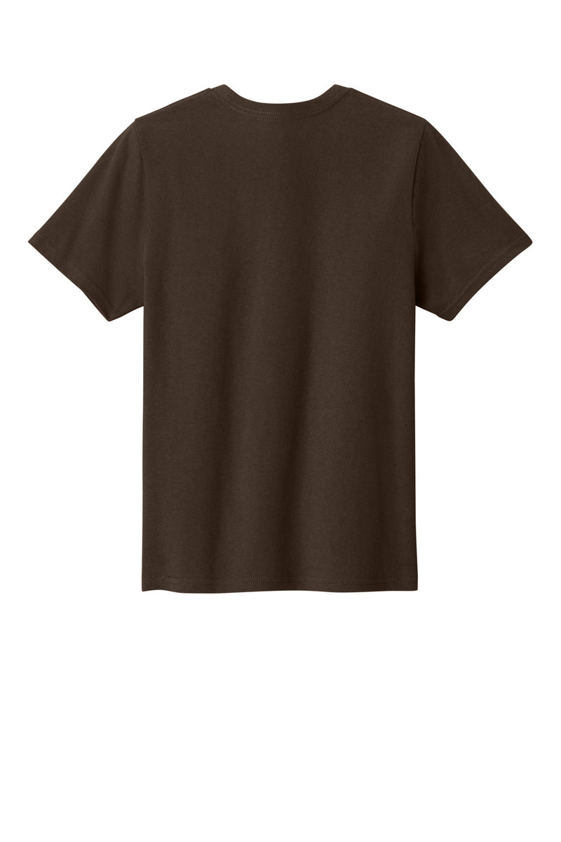 Port & Co Youth Easy Cotton Tee - Dark Chocolate Brown