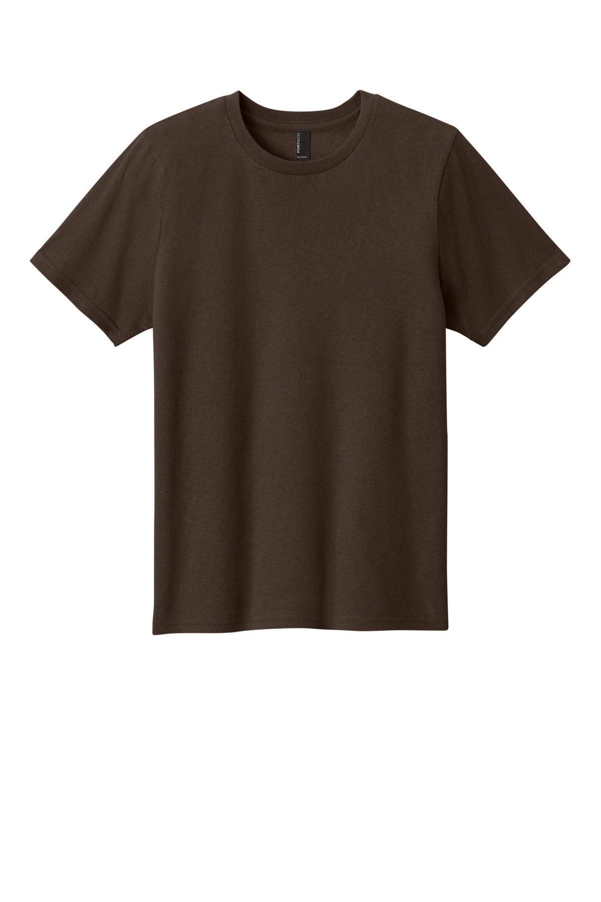 Port & Co Youth Easy Cotton Tee - Dark Chocolate Brown