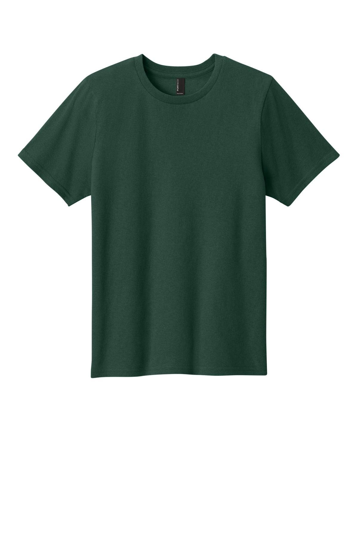 Port & Co Youth Easy Cotton Tee - Dark Green