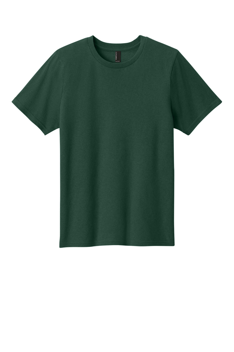 Port & Co Youth Easy Cotton Tee - Dark Green
