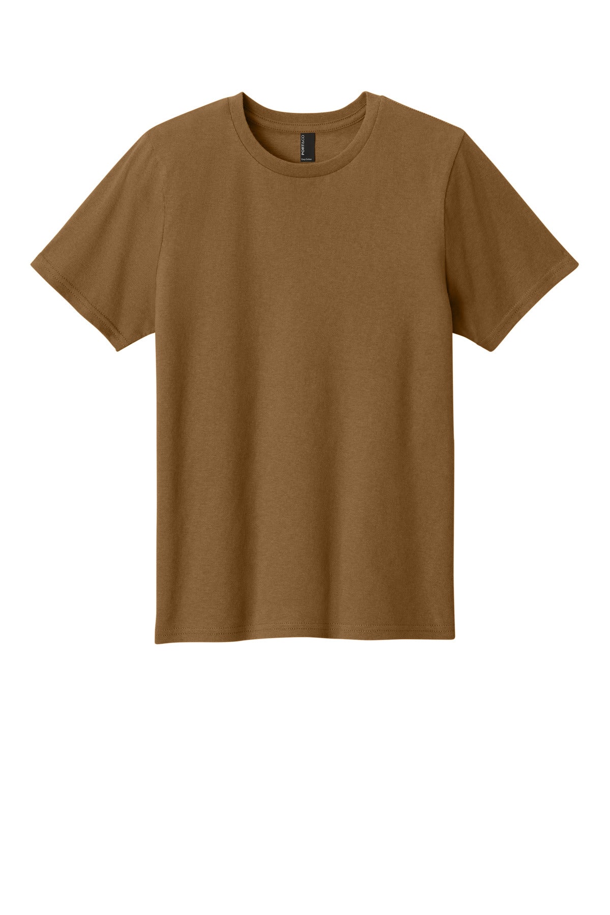 Port & Co Youth Easy Cotton Tee - Duck Brown