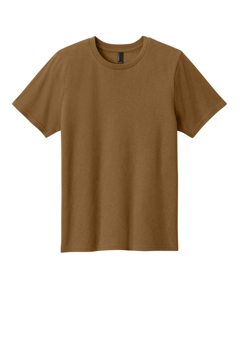 Port & Co Youth Easy Cotton Tee - Duck Brown