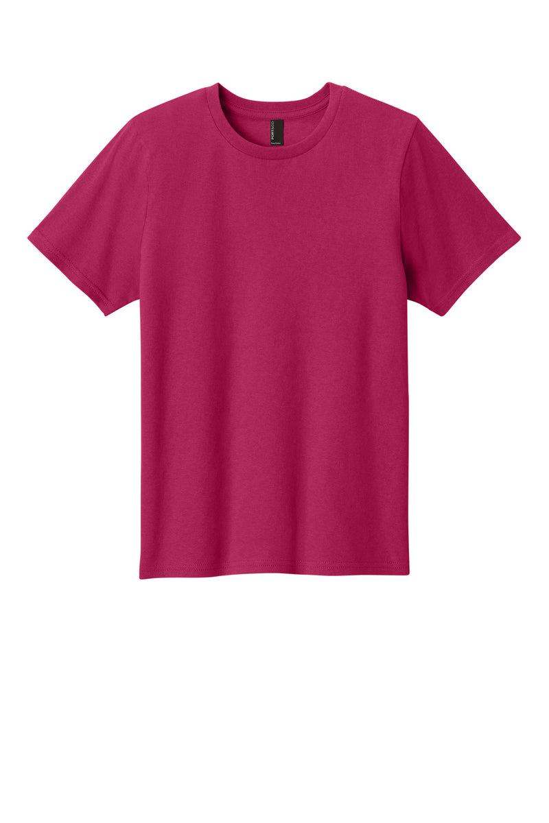 Port & Co Youth Easy Cotton Tee - Flush Pink