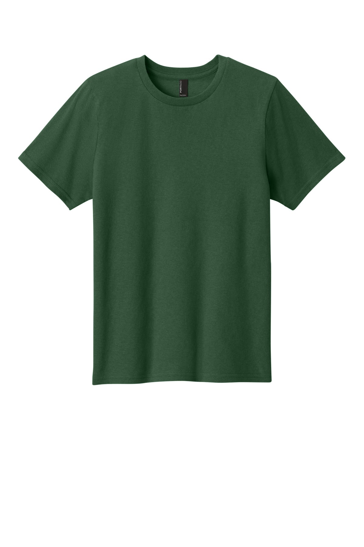 Port & Co Youth Easy Cotton Tee - Forest Green