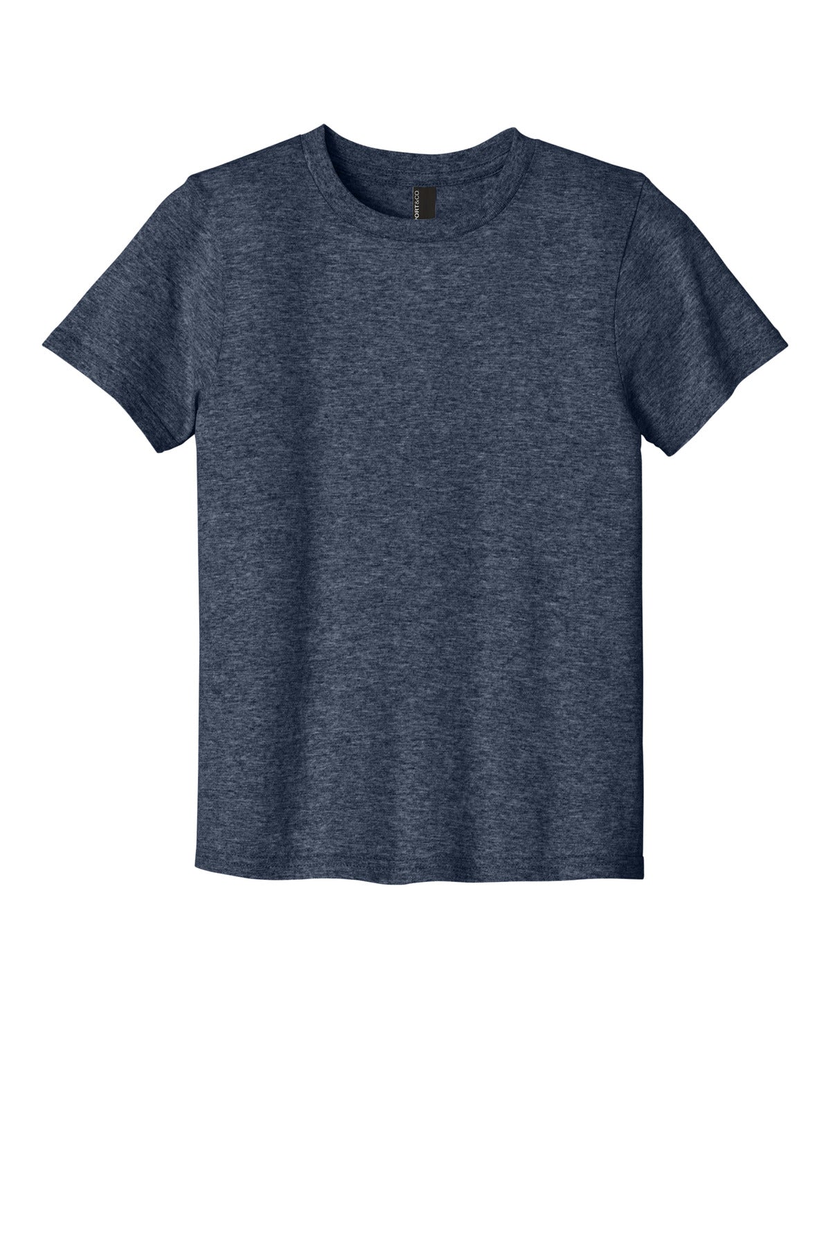 Port & Co Youth Easy Cotton Tee - Heather Navy