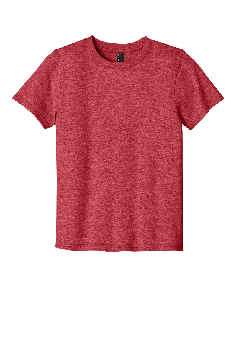 Port & Co Youth Easy Cotton Tee - Heather Red
