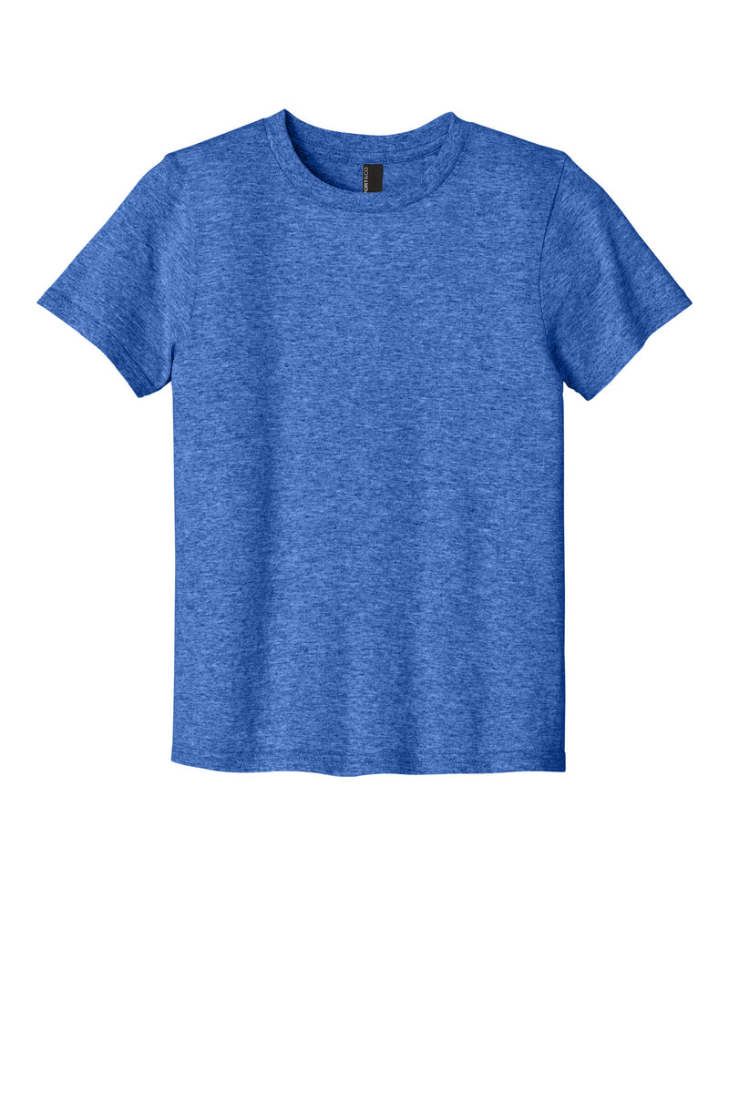 Port & Co Youth Easy Cotton Tee - Heather Royal