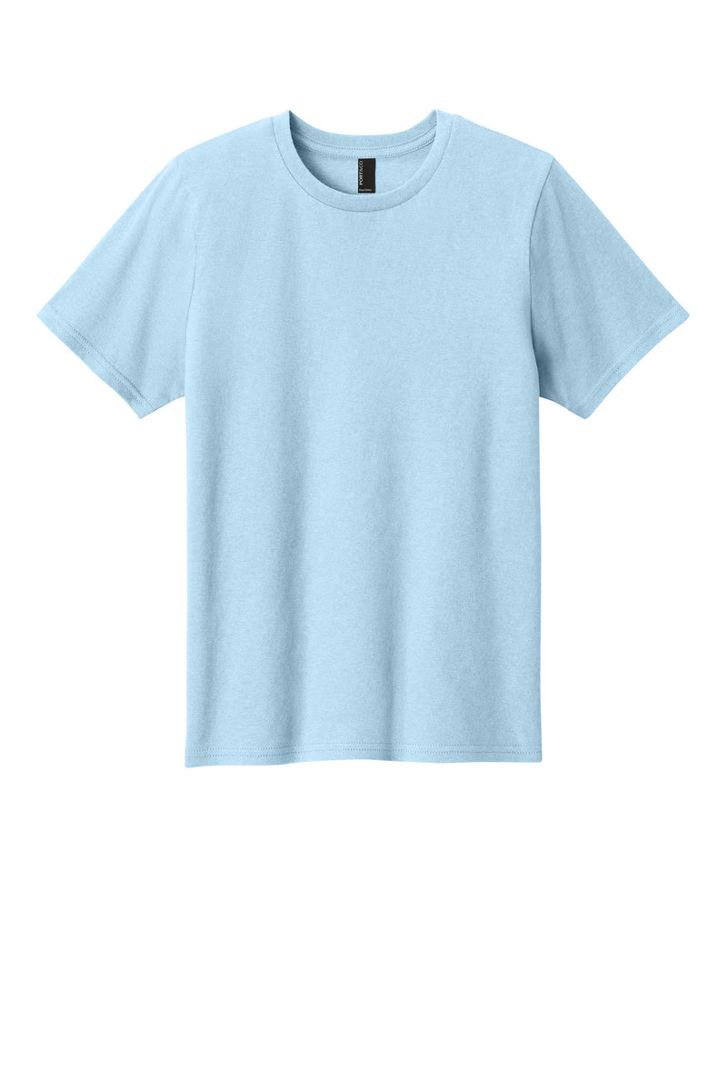 Port & Co Youth Easy Cotton Tee - Ice Blue