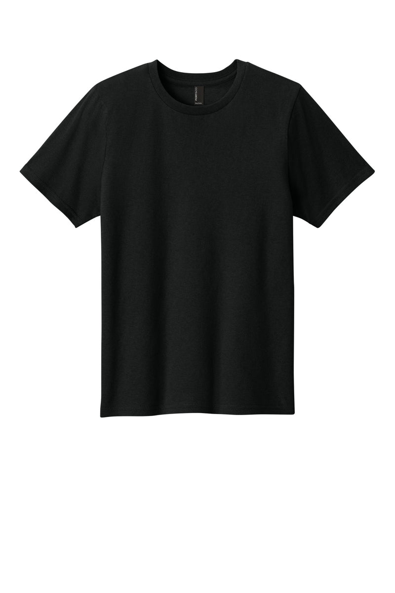 Port & Co Youth Easy Cotton Tee - Jet Black