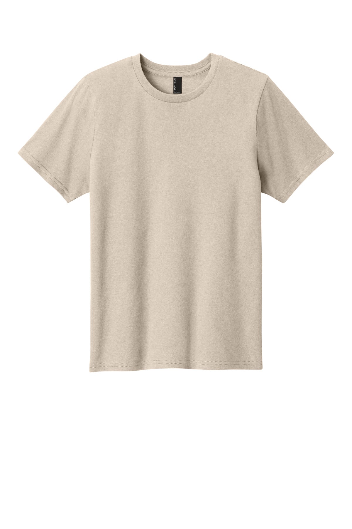 Port & Co Youth Easy Cotton Tee - Light Sand